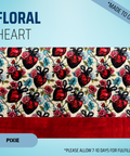 Floral Heart - Scrub Cap - rae & grace - Pixie - *Made to order