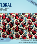 Floral Heart - Scrub Cap - rae & grace - Skull Cap - *Made to order