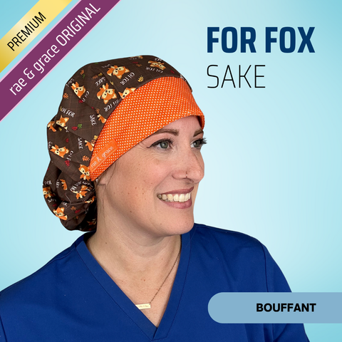 For Fox Sake - Scrub Cap - rae & grace - Bouffant