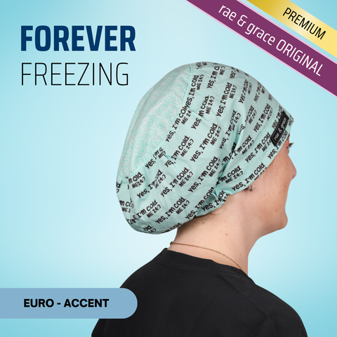 Forever Freezing - Scrub Cap - rae & grace - Euro - Accent Top