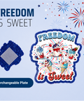 Freedom is Sweet - Badge Reel - rae & grace - Interchangeable Plate Only