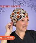 Fright Night Fun - Scrub Cap - rae & grace - Euro - Matching Top
