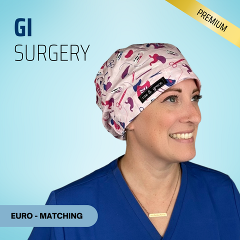 Gi Surgery - Scrub Cap - rae & grace - Euro - Matching Top