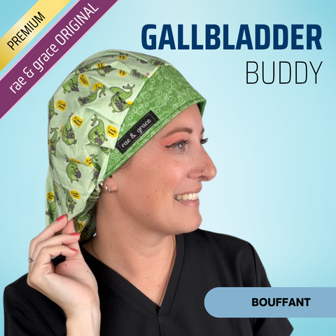 Gallbladder Buddy - Scrub Cap - rae & grace - Bouffant