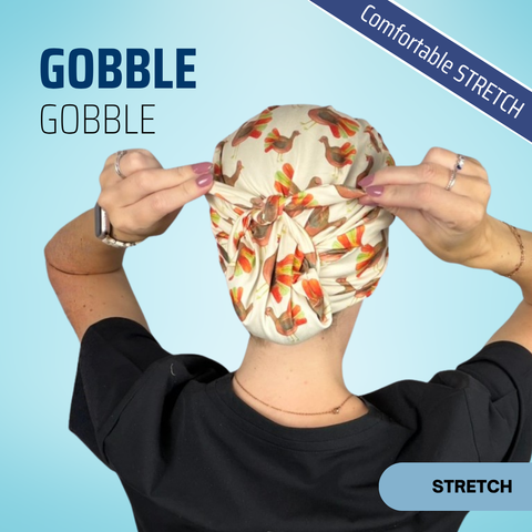 Gobble Gobble - Scrub Cap - rae & grace - Pixie - *Made to order