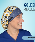 Golden Meadow - Scrub Cap - rae & grace - Bouffant