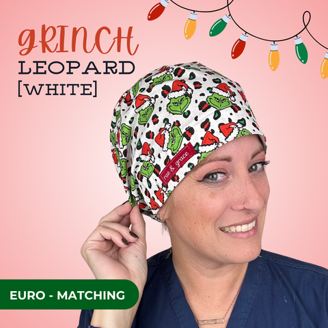 Grinch Leopard on White