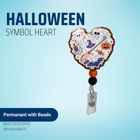 Halloween Symbol Heart - Badge Reel