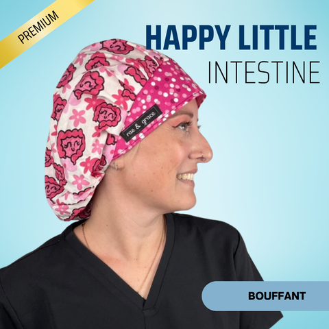 Happy Little Intestines - Scrub Cap - rae & grace - Bouffant