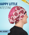 Happy Little Intestines - Scrub Cap - rae & grace - Euro - Accent Top