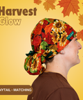 Harvest Glow - Scrub Cap - rae & grace - Ponytail - Matching Top