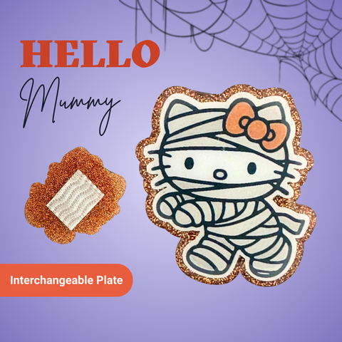 Hello Mummy - Badge Reel - rae & grace - Interchangeable Plate Only