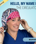 Hello, My Name Is The Circulator - Scrub Cap - rae & grace - Bouffant