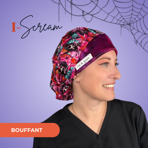 I Scream - Scrub Cap - rae & grace - Bouffant