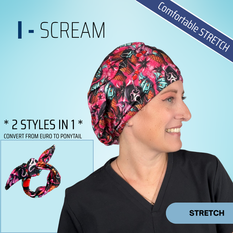 I Scream - Scrub Cap - rae & grace - Stretch