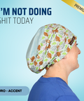 I'm Not Doing Shit Today - Scrub Cap - rae & grace - Euro - Accent Top