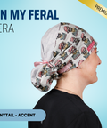 In My Feral Era - Scrub Cap - rae & grace - Ponytail - Accent Top