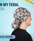 In My Feral Era - Scrub Cap - rae & grace - Ponytail - Matching Top