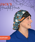 Jack’S Haunting Hour  - Scrub Cap - rae & grace - Bouffant
