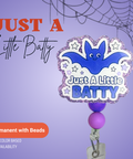 Just A Little Batty - Badge Reel - rae & grace - Permanent/Beads