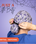 Just A Little Batty - Scrub Cap - rae & grace - Ponytail - Matching Top