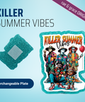 Killer Summer Vibes - Badge Reel - rae & grace - Interchangeable Plate Only