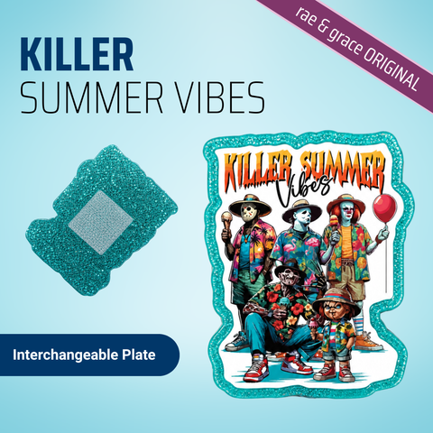 Killer Summer Vibes - Badge Reel - rae & grace - Interchangeable Plate Only