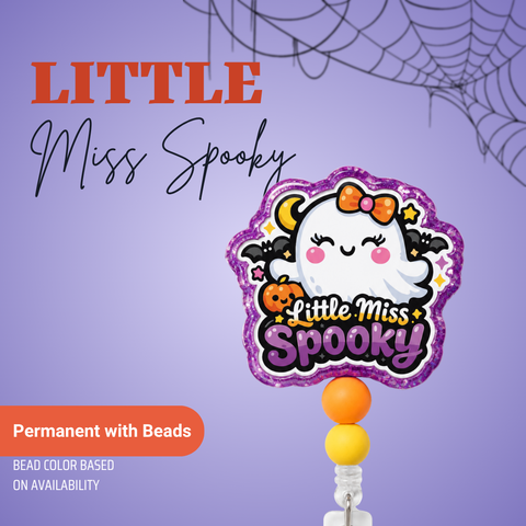 Little Miss Spooky - Badge Reel - rae & grace - Permanent/Beads