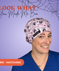 Look What You Made Me Boo - Scrub Cap - rae & grace - Euro - Matching Top