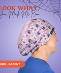 Look What You Made Me Boo - Scrub Cap - rae & grace - Euro - Accent Top