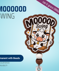 MOOOOOD Swing - Badge Reel - rae & grace - Permanent/Beads