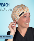 Peach Meadow - Scrub Cap - rae & grace - Euro - Matching Top