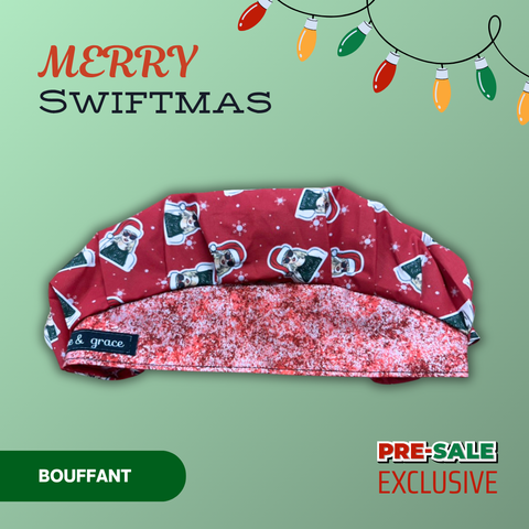 Merry Swiftmas - Scrub Cap - rae & grace - Bouffant
