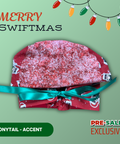 Merry Swiftmas - Scrub Cap - rae & grace - Ponytail - Accent Top