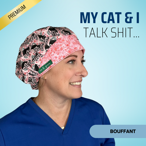 My Cat And I... - Scrub Cap - rae & grace - Bouffant