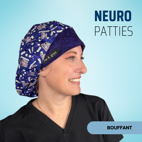 Neuro Patties - Scrub Cap - rae & grace - Bouffant