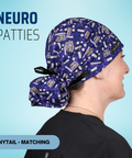 Neuro Patties - Scrub Cap - rae & grace - Ponytail - Matching Top