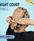 Night Court Wings - Scrub Cap - rae & grace - Ponytail - Accent Top