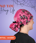 No You Hang Up - Scrub Cap - rae & grace - Ponytail - Accent Top