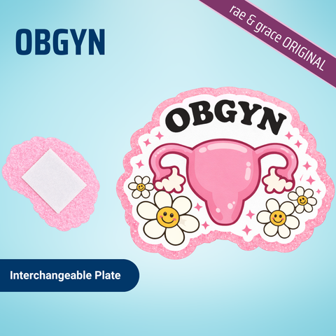 OBGYN - Badge Reel - rae & grace - Interchangeable Plate Only