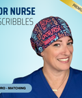 OR Nurse Scribbles - Scrub Cap - rae & grace - Euro - Matching Top