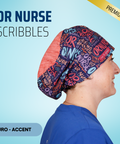 OR Nurse Scribbles - Scrub Cap - rae & grace - Euro - Accent Top