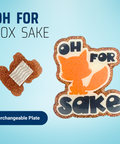 Oh For Fox Sake - Badge Reel - rae & grace - Interchangeable Plate Only