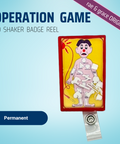 Operation Game 3D Shaker Badge Reel - rae & grace Scrub Caps