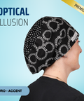 Optical Illusion - Scrub Cap - rae & grace - Euro - Accent Top