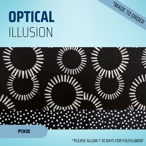 Optical Illusion - Scrub Cap - rae & grace - Pixie - *Made to order