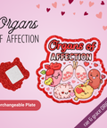Organs of Affection - Badge Reel - rae & grace - Interchangeable Plate Only