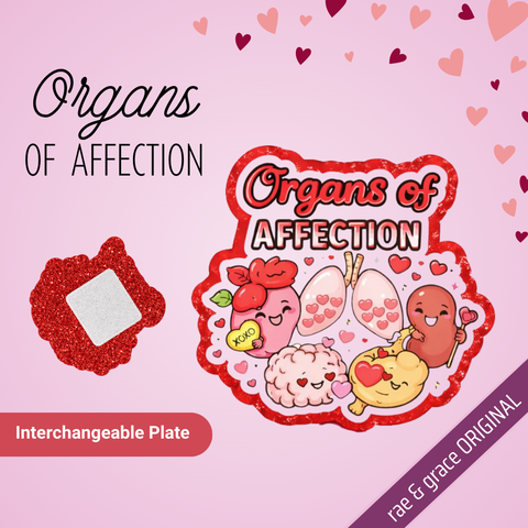 Organs of Affection - Badge Reel - rae & grace - Interchangeable Plate Only