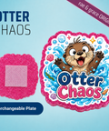 Otter Chaos - Badge Reel - rae & grace - Interchangeable Plate Only