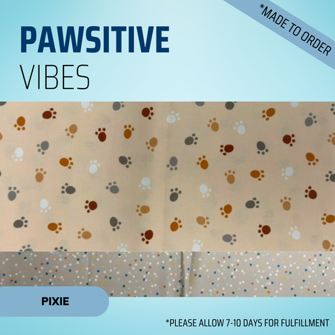 Pawsitive Vibes - Scrub Cap - rae & grace - Pixie - *Made to order